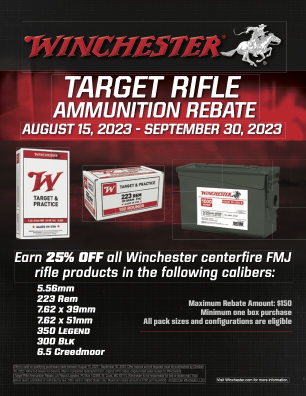 winchester rebate form