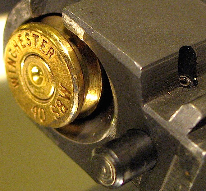 40 S&W ammo in a pistol