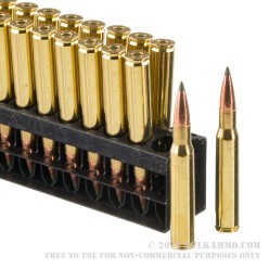 20 Rounds of 30-06 Springfield Ammo by Remington Premier Long Range - 172gr Speer Impact
