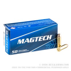 1000 Rounds of .38 Spl Ammo by Magtech - 158gr FMJ FN