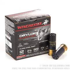 25 Rounds of 12ga Ammo by Winchester - 1 1/4 ounce #4 Shot (Steel)