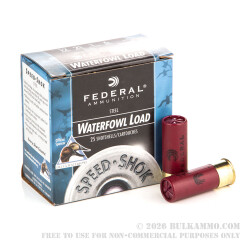250 Rounds of 12ga Ammo by Federal - 1 ounce #6 Shot (Steel)