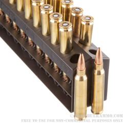 20 Rounds of 5.56x45 Ammo by Barnes Range AR - 52gr OTM