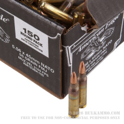 600 Rounds of 5.56x45 Ammo by Federal American Eagle -  55 Grain FMJ