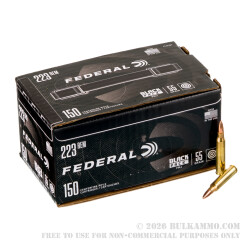 600 Rounds of .223 Ammo by Federal Black Pack - 55gr FMJ