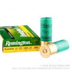 250 Rounds of 12ga Ammo by Remington Express -  #4 Buck