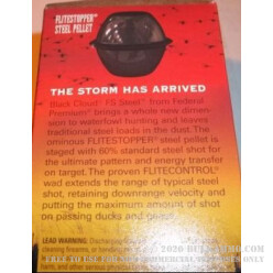 25 Rounds of 12ga 3" Ammo by Federal Black Cloud - 1 1/4 ounce #2 Shot (Steel)