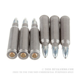 20 Rounds of .223 Ammo by Tula - 55gr HP
