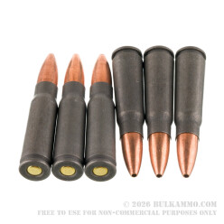1000 Rounds of 7.62x39 Ammo by MAXXTech Essential Steel - 122gr HP