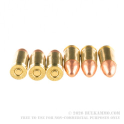 1000 Rounds Loose Pack of 9mm Ammo by Blazer Brass - 115gr FMJ