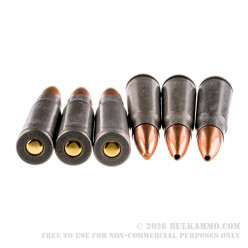 40 Rounds of 7.62x39mm Ammo by Tula - 122gr HP