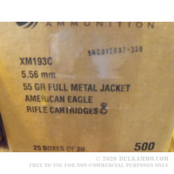5.56x45 Federal XM193 Ammo In Stock