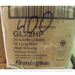 4000 Rounds of .22 LR Ammo by Remington - 36gr HP