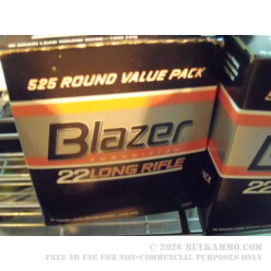 525 Rounds of .22 LR Ammo by CCI - 40gr LRN