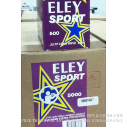 5000 Rounds of .22 LR Ammo by Eley Sport - 40gr LRN