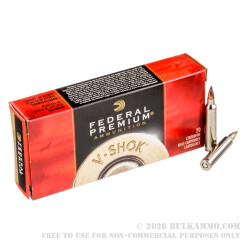 20 Rounds of .204 Ruger Ammo by Federal - 32 gr Nosler Ballistic Tip