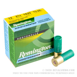 250 Rounds of 12ga Ammo by Remington Disintegrator-  Frangible Slugs