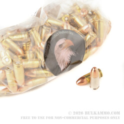 1000 Rounds of 9mm Ammo by MBI - 115gr FMJ