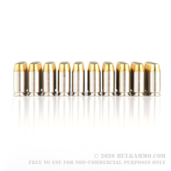 500  Rounds of .40 S&W Ammo by Remington Nickel Plated - 180gr MC