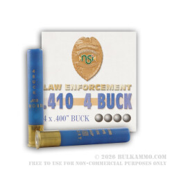 250 Rounds of .410 Ammo by NobelSport -  .4" Buck