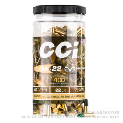400 Rounds of .22 LR Ammo by CCI Clean-22 Realtree - 40gr LRN