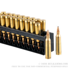 20 Rounds of .22-250 Rem Ammo by Remington - 55gr PSP