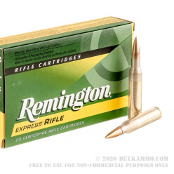 20 Rounds of .338 Lapua Ammo by Remington Express - 250gr HPBT Scenar Match