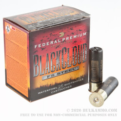 25 Rounds of 12ga Ammo by Federal Blackcloud Close Range - 3" 1-1/4 ounce #2 Shot