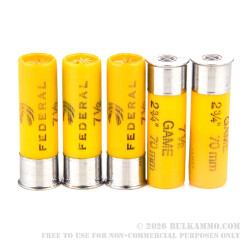 25 Rounds of 20ga Ammo by Federal - 7/8 ounce #7 1/2 shot