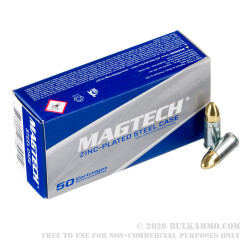 1000 Rounds of 9mm Ammo by Magtech Steel - 124gr FMJ *STEEL CASES*