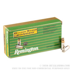 500 Rounds of 9mm +P Ammo by Remington Golden Saber Bonded - 124gr JHP