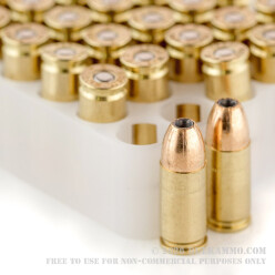 50 Rounds of 9mm Ammo by Federal - 115gr JHP HI-SHOK