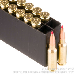 20 Rounds of 6.5mm Grendel Ammo by Hornady Black - 123gr ELD Match