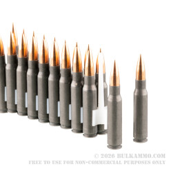 20 Rounds of .308 Win Ammo by Wolf Performance - 150gr FMJ