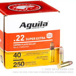 2000 Rounds of .22 LR Ammo by Aguila Super Extra - 40gr CPRN