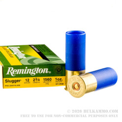 250 Rounds of 12ga Ammy by Remington (Blue Hull) - 1 oz Rifled Slug