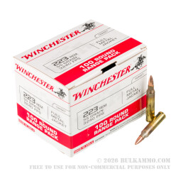 1000 Rounds of .223 Ammo by Winchester - 55gr FMJ