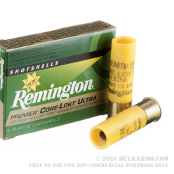 5 Rounds of 20ga Ammo by Remington Premier Core-Lokt Ultra - 260gr Bonded Sabot Slug
