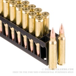20 Rounds of .223 Ammo by Hornady BLACK - 62gr FMJ