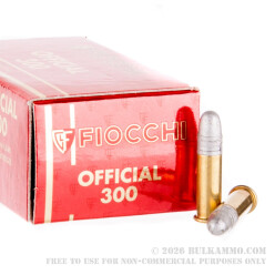 50 Rounds of .22 LR Ammo by Fiocchi Super Match - 40gr RN