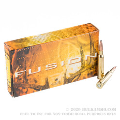 20 Rounds of 6.5x55mm SE Ammo by Federal - 140gr Fusion