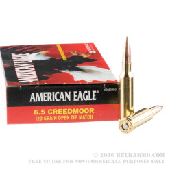 200 Rounds of 6.5 mm Creedmoor Ammo by Federal - 120gr OTM