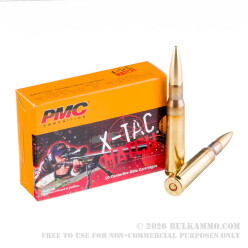 10 Rounds of .50 BMG Ammo by PMC - 740gr Brass Solid