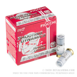 250 Rounds of 12ga Ammo by Fiocchi - 1 1/8 ounce #7 1/2 shot