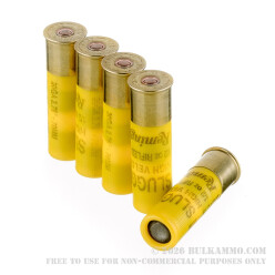 5 Rounds of 20ga High Velocity Ammo by Remington - 2-3/4" 1/2 ounce Rifled Slug