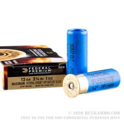 250 Rounds of 12ga Ammo by Federal LE Tactical - 1 ounce Hydra-Shok rifled HP slug