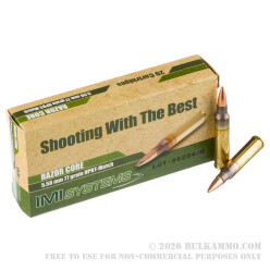 500 Rounds of 5.56x45 Ammo by IMI - 77gr OTM