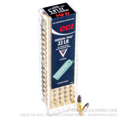 100 Rounds of .22 LR Ammo by CCI - 40gr LRN
