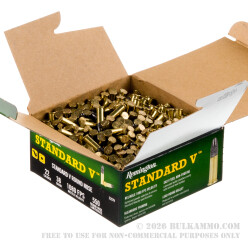 550 Rounds of .22 LR Ammo by Remington Standard V - 38gr LRN