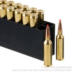 20 Rounds of 6.5 Creedmoor Ammo by Hornady American Whitetail Tipped - 129gr SST